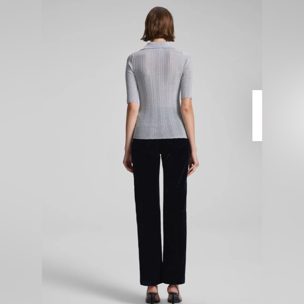 A.L.C. Joey Metallic Knit Top $295 - Picture 5 of 6